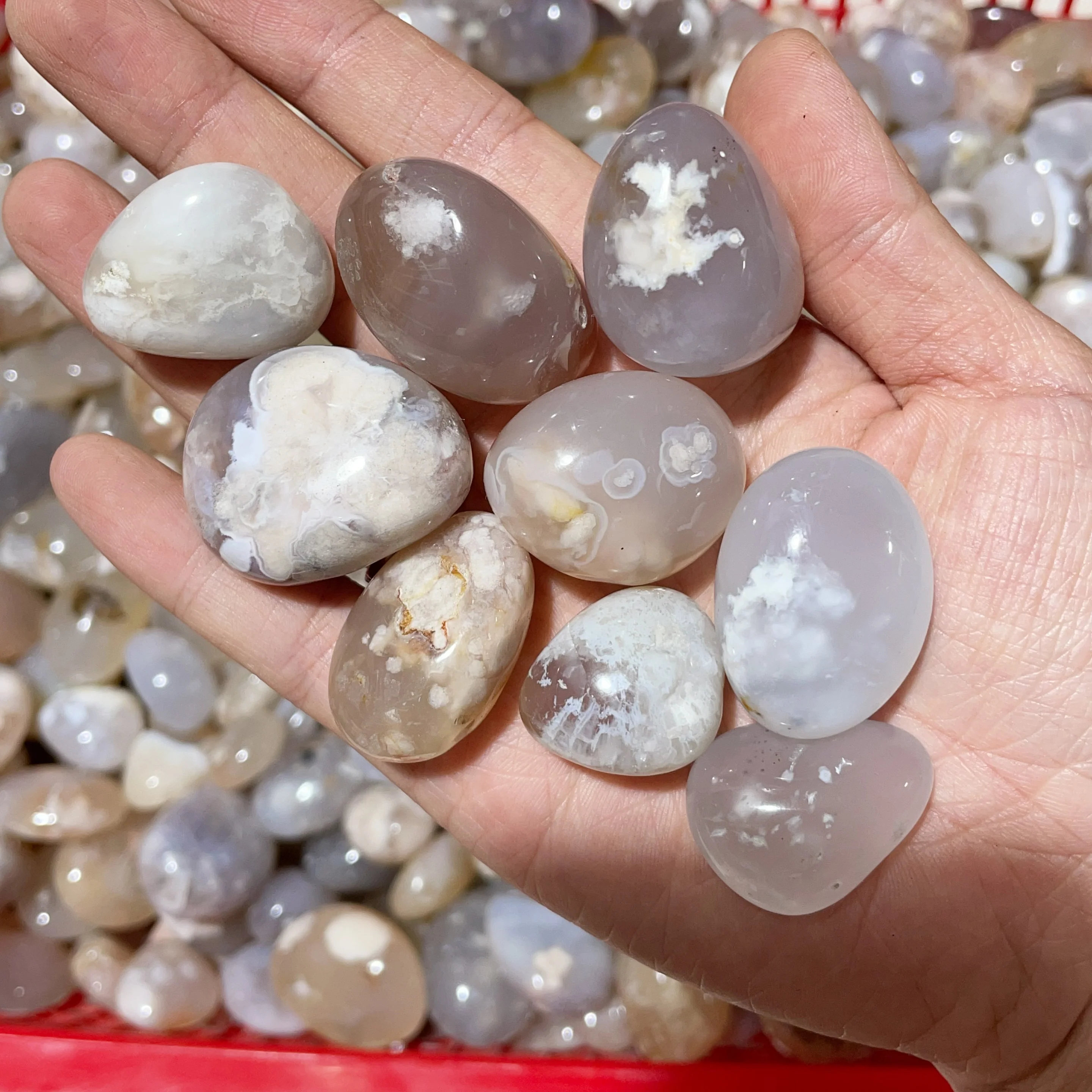 Sakura Flower Agate Tumbled Wholesale - Image 6