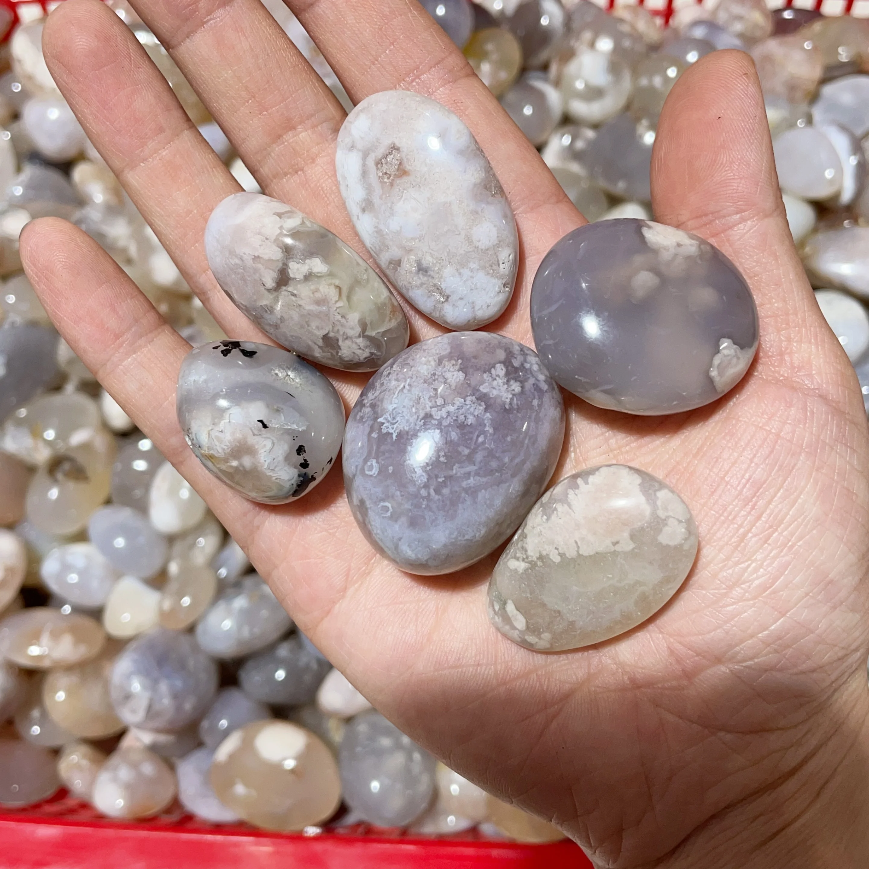 Sakura Flower Agate Tumbled Wholesale - Image 7