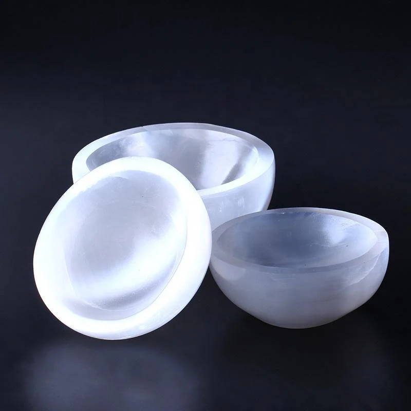 Selenite Bowl Round Shape Carving Wholesale - Image 4