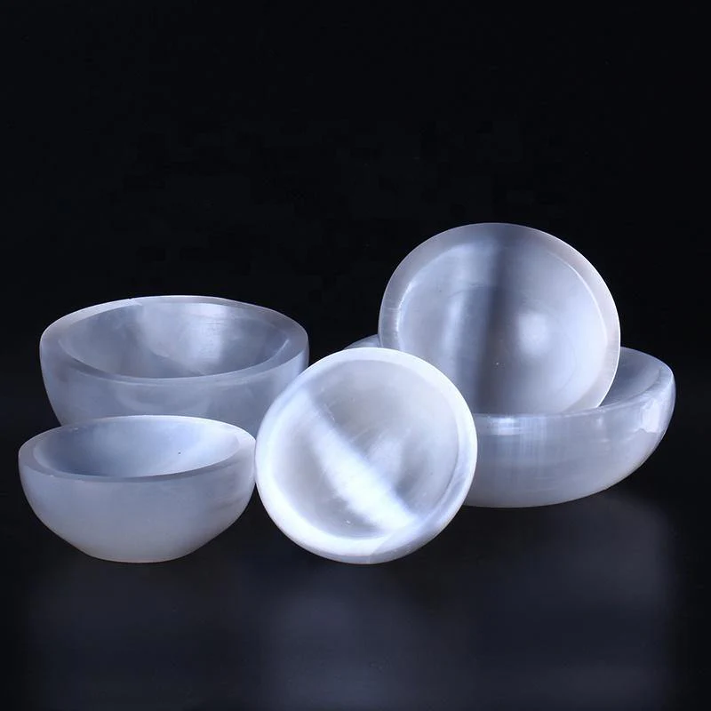 Selenite Bowl Round Shape Carving Wholesale - Image 5