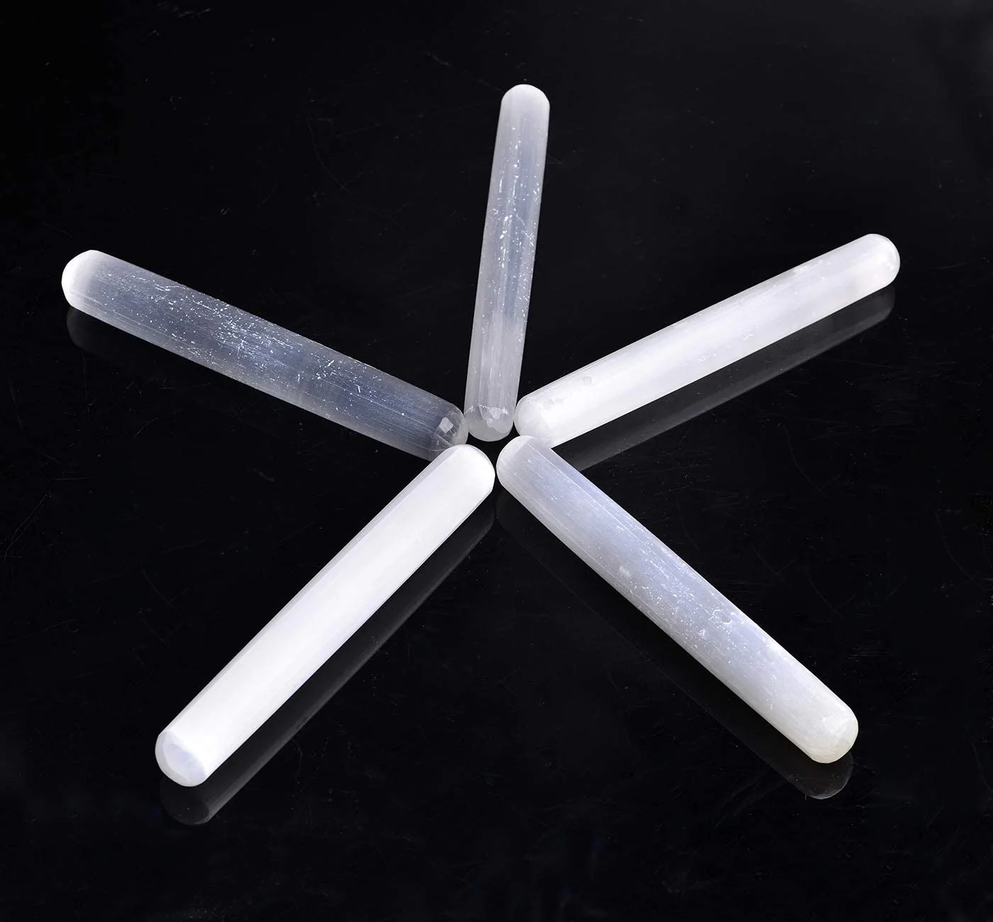 Selenite Massage Wands Round 6 Inches - Image 3