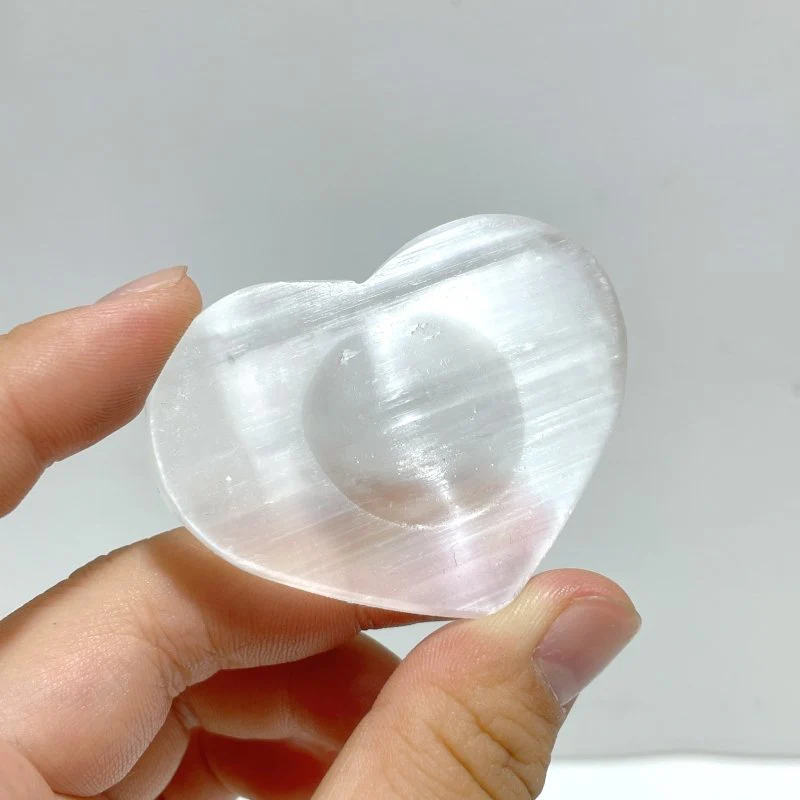 Selenite Sphere Stand Base Heart Shape Wholesale - Image 2
