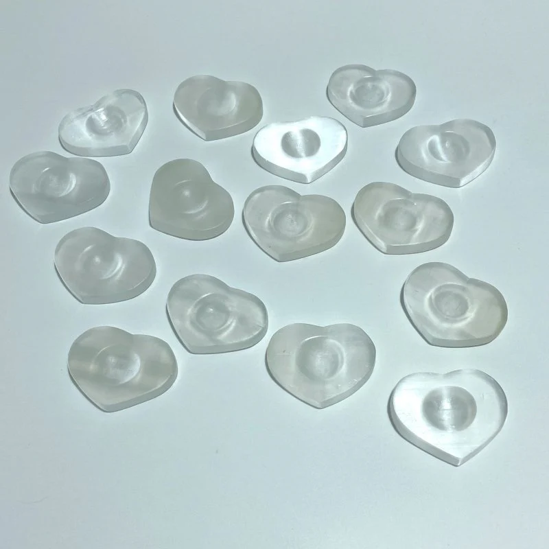 Selenite Sphere Stand Base Heart Shape Wholesale - Image 3