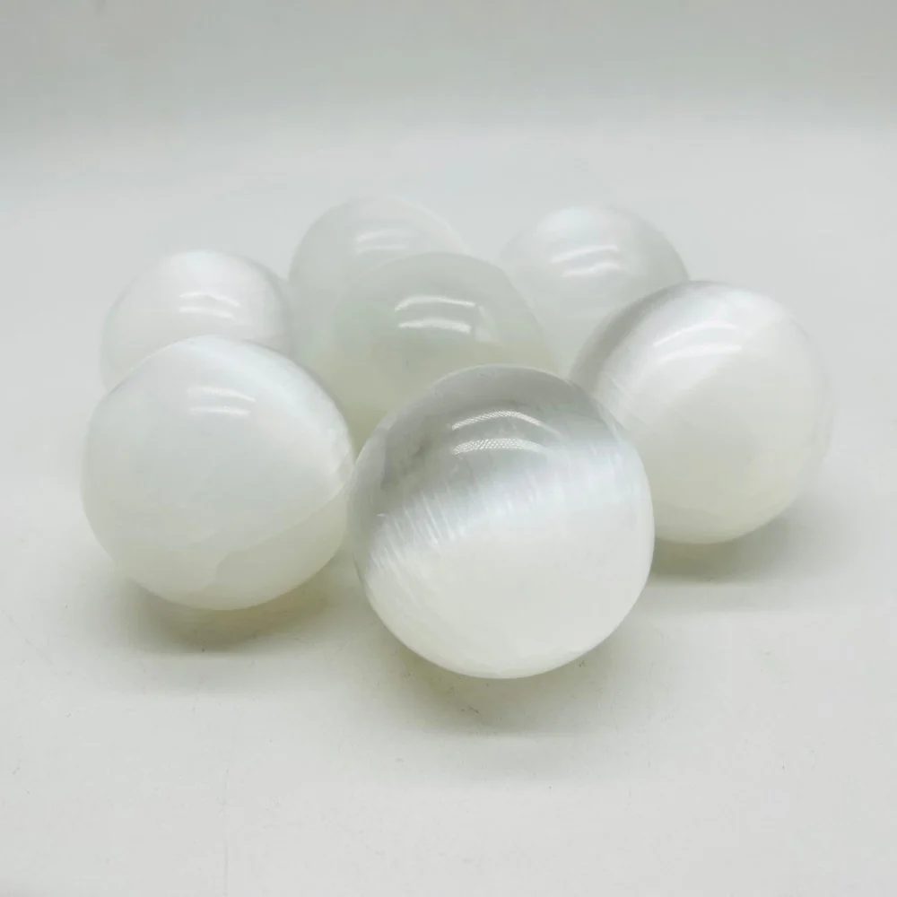 2 Inch Polished Selenite Spheres Ball Wholesale - Image 2