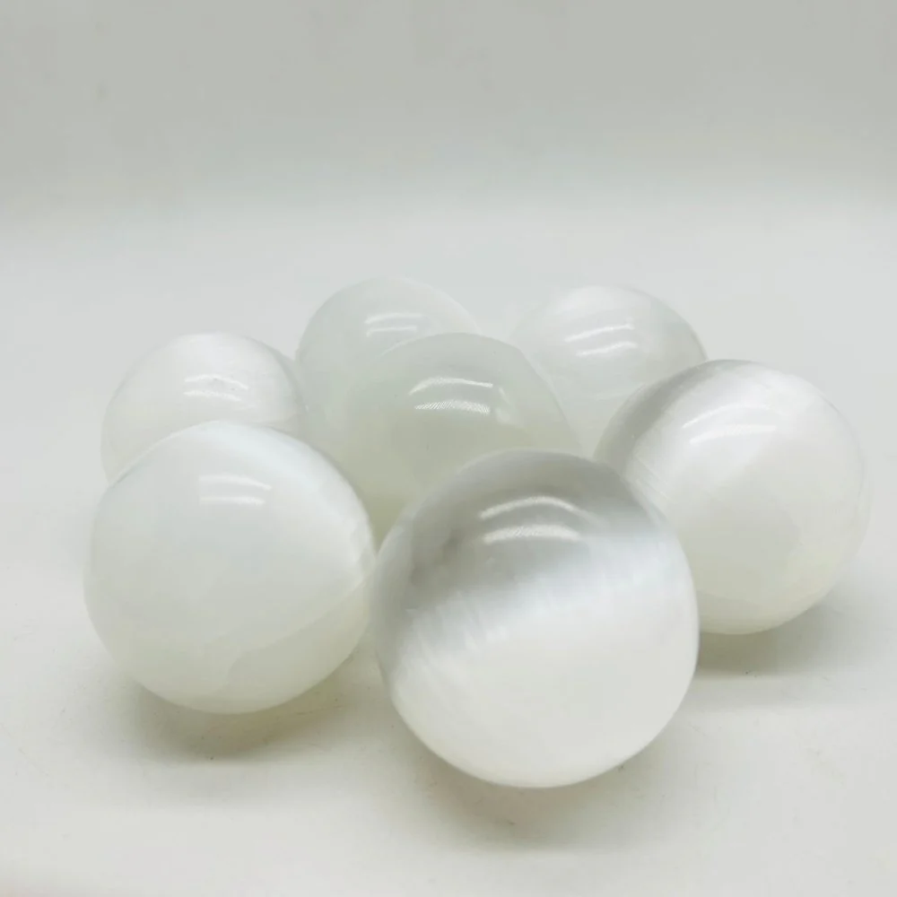 2 Inch Polished Selenite Spheres Ball Wholesale - Image 4