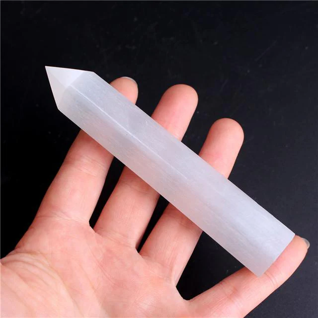 Selenite Tower Point 3.5in(9cm) Wholesale - Image 6