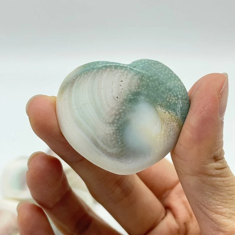 Polished Shell Fossil Heart Wholesale - Image 4