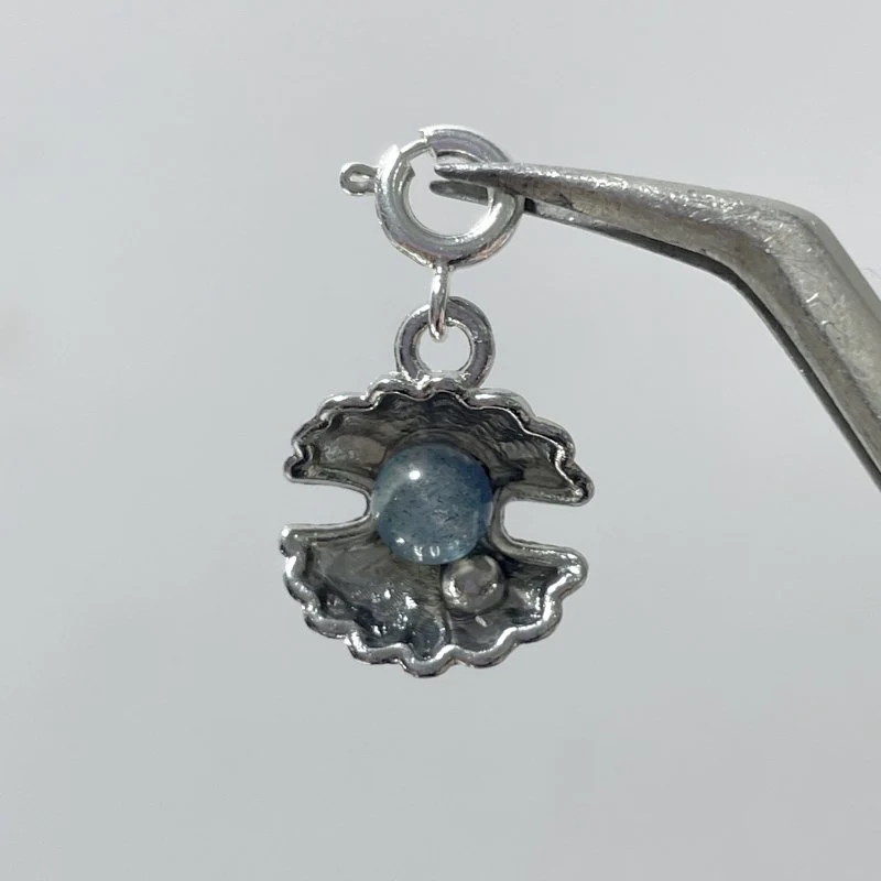 2 Types Shell Pendant Crystal Wholesale Labradorite Amethyst - Image 5