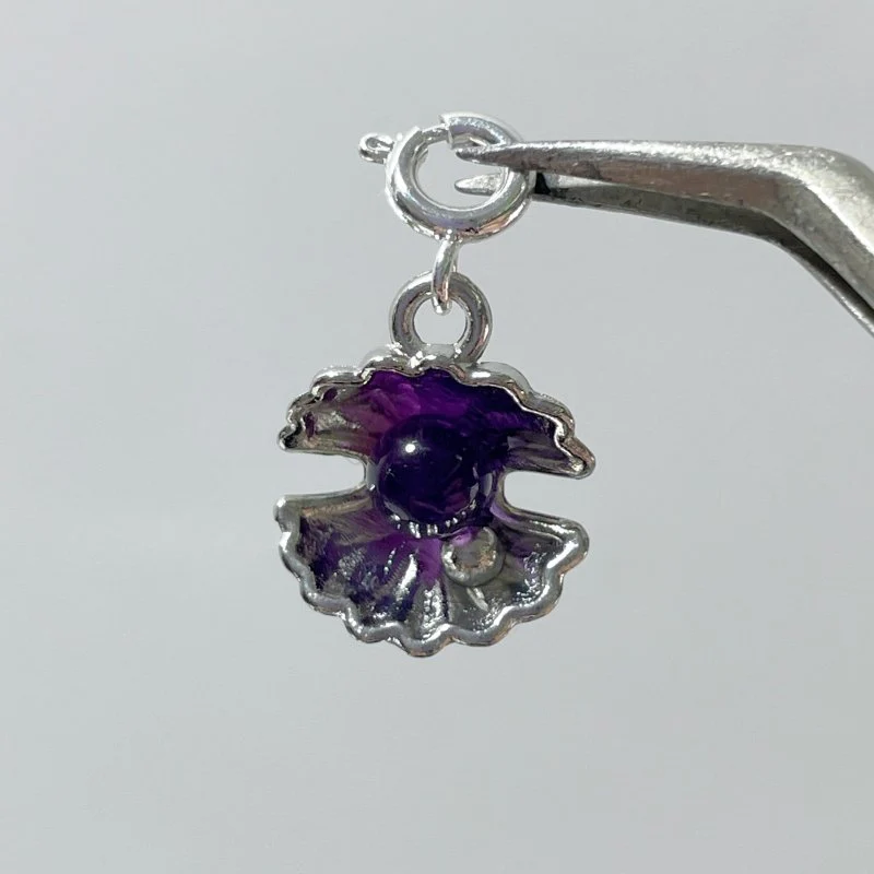2 Types Shell Pendant Crystal Wholesale Labradorite Amethyst - Image 6