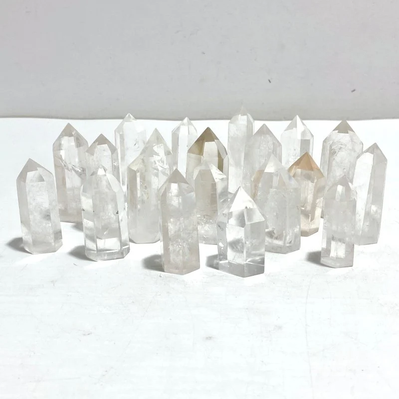 Short Clear Quartz Tower Points Wholesale