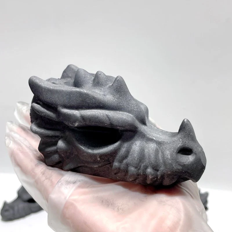 Shungite Dragon Head Carving Wholesale - Image 4