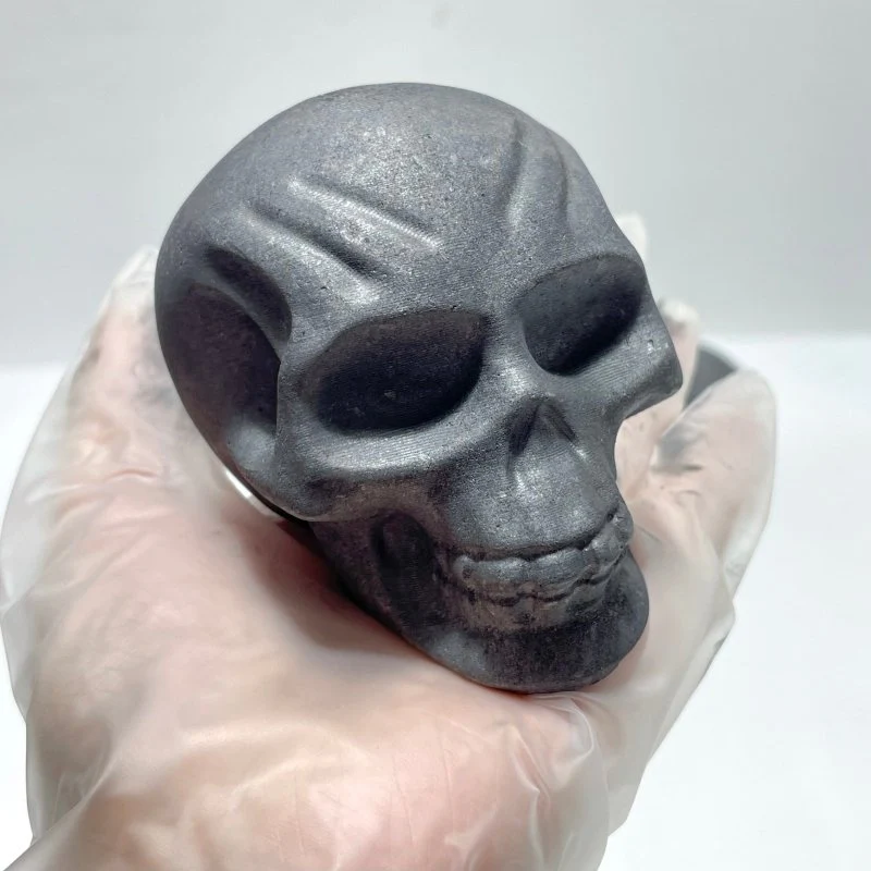Shungite Skull Carving Wholesale - Image 2
