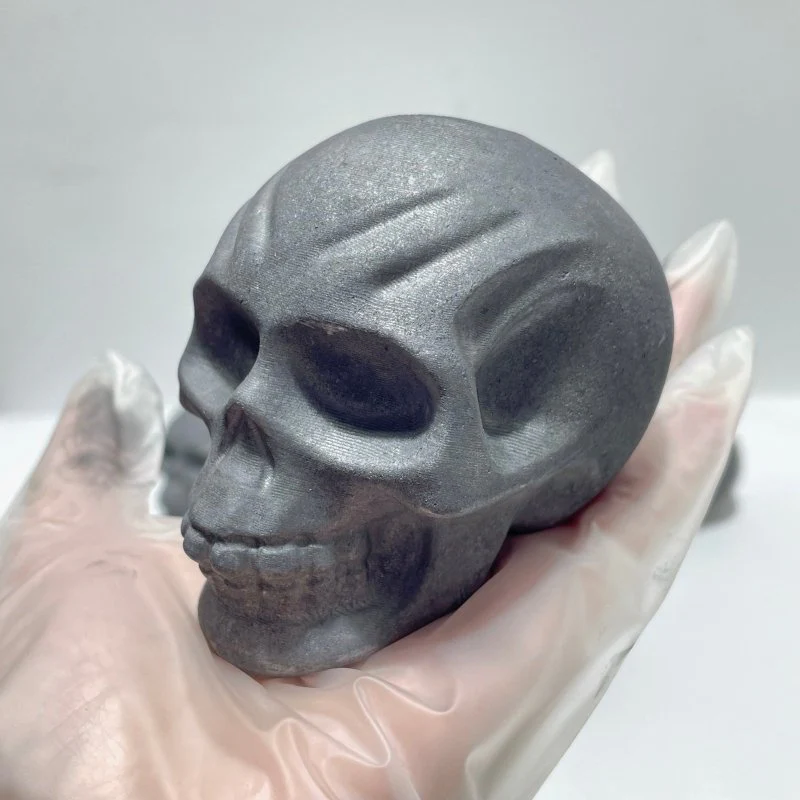 Shungite Skull Carving Wholesale - Image 4