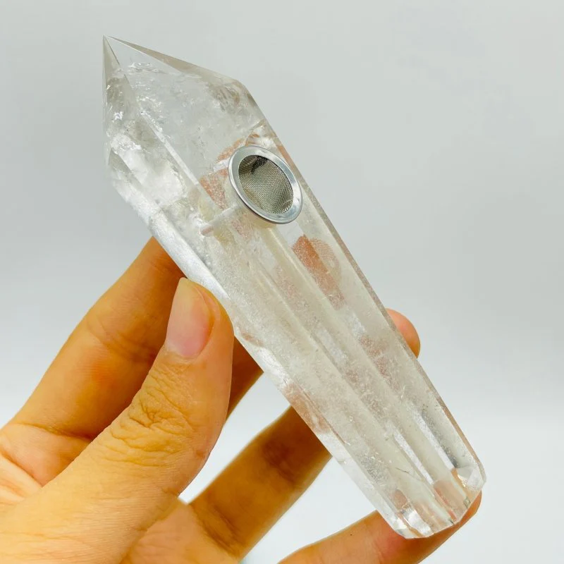 11 Types Side Hole Crystal Pipes Sodalite Apatite Rose Quartz Wholesale - Image 10