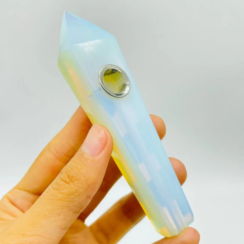 11 Types Side Hole Crystal Pipes Sodalite Apatite Rose Quartz Wholesale - Image 12
