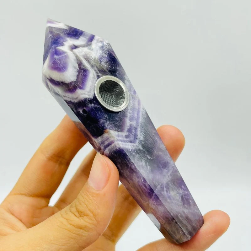 11 Types Side Hole Crystal Pipes Sodalite Apatite Rose Quartz Wholesale - Image 7