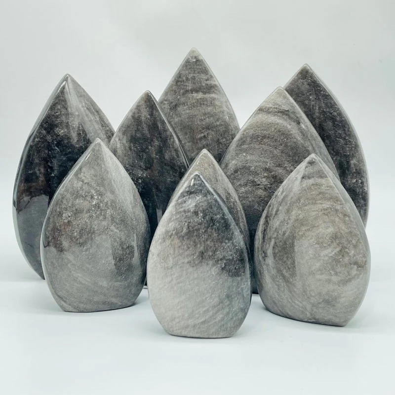 Silver Sheen Obsidian Arrow Head Shape Crystal Stone Wholesale - Image 3