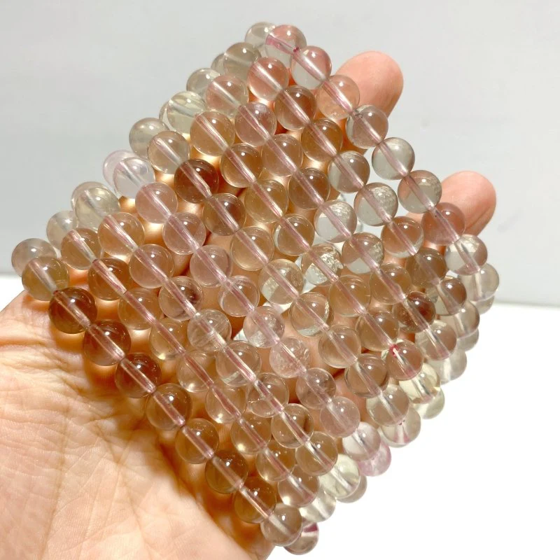 14 Pieces Six Star Line Clear Quartz Bracelets - Image 2