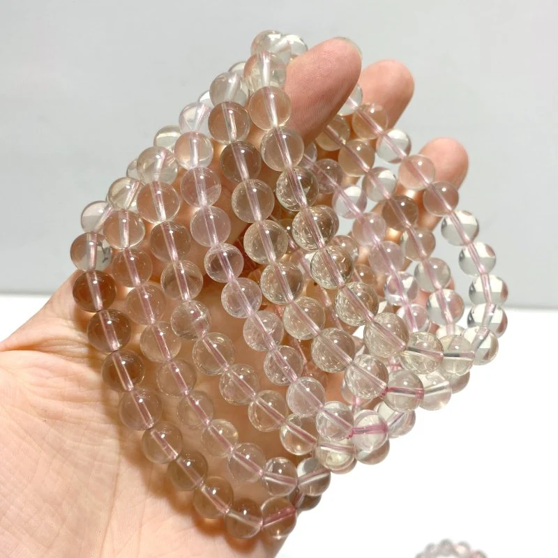 14 Pieces Six Star Line Clear Quartz Bracelets - Image 4