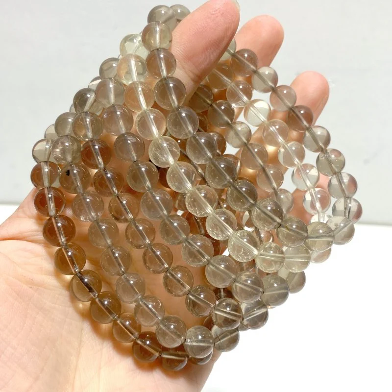 10 Pieces Six Star Line Smoky Quartz Bracelets - Image 5