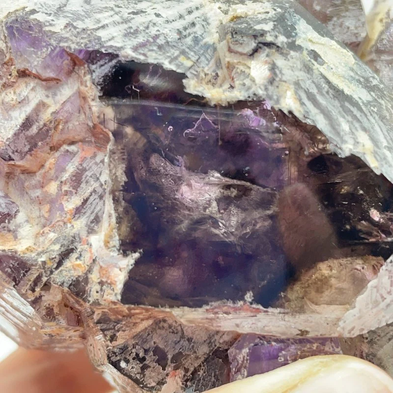 Skeletal Super7 Amethyst Enhydro Crystal Specimen - Image 2