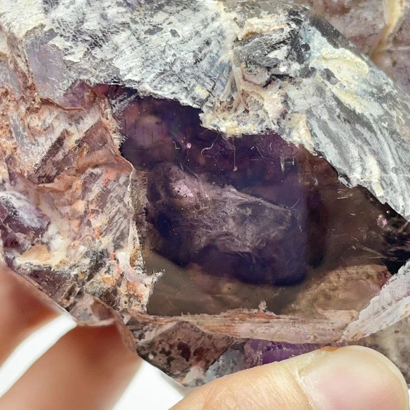 Skeletal Super7 Amethyst Enhydro Crystal Specimen - Image 3