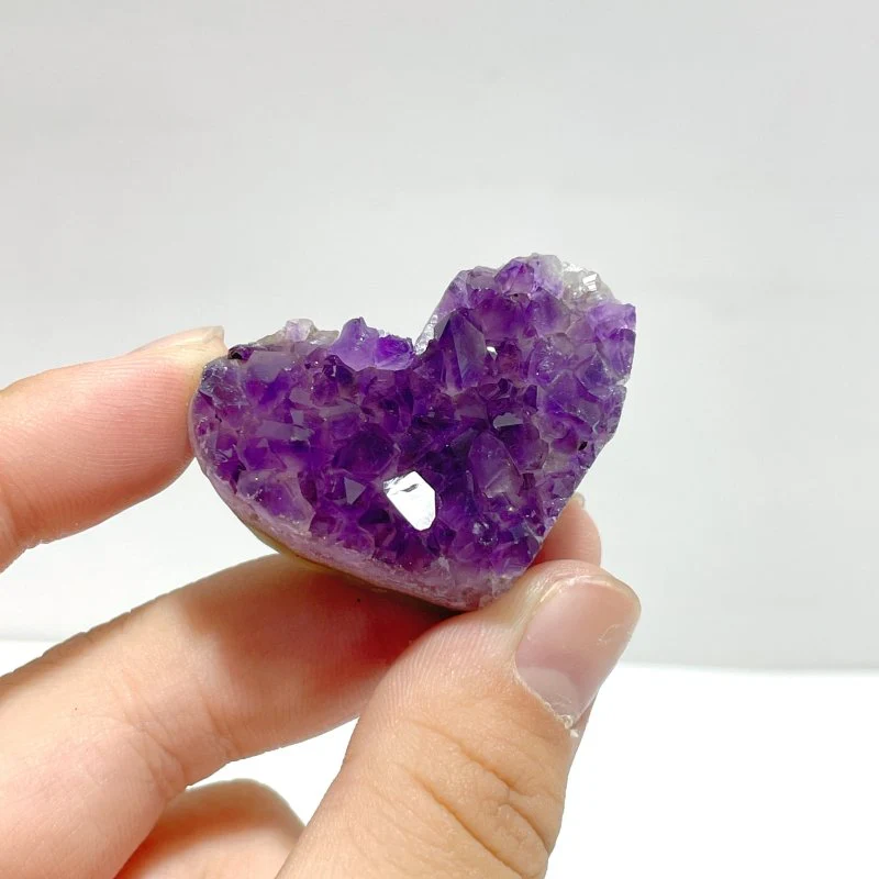 Small Amethyst Cluster Heart Shape Wholesale