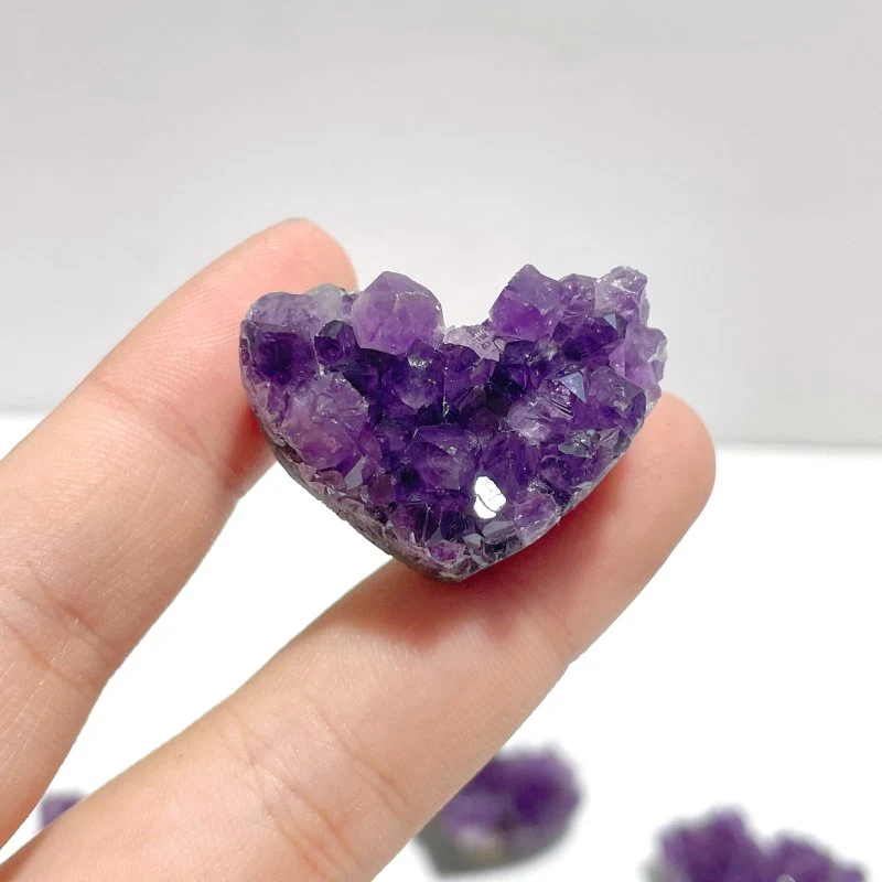 Small Amethyst Cluster Heart Shape Wholesale - Image 2