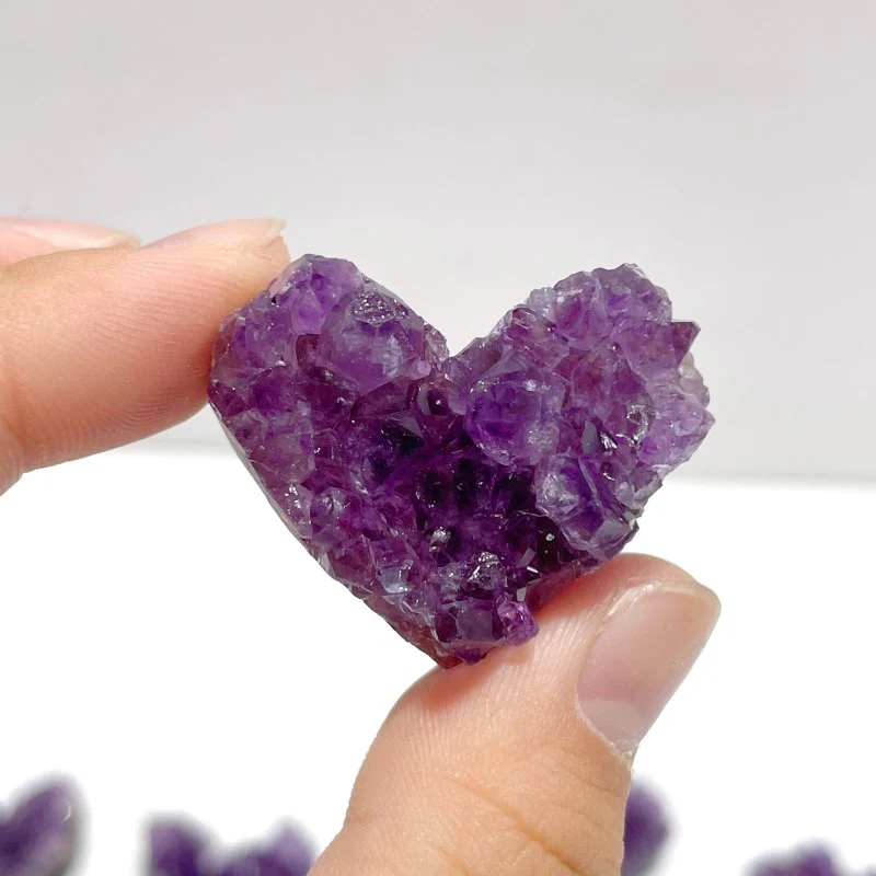 Small Amethyst Cluster Heart Shape Wholesale - Image 3