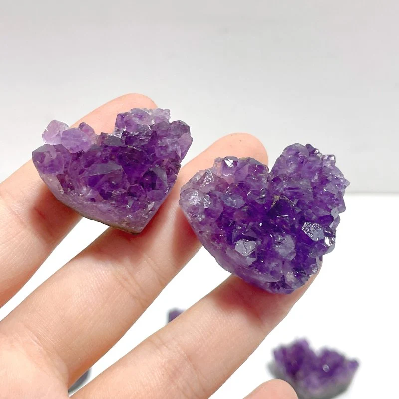 Small Amethyst Cluster Heart Shape Wholesale - Image 5