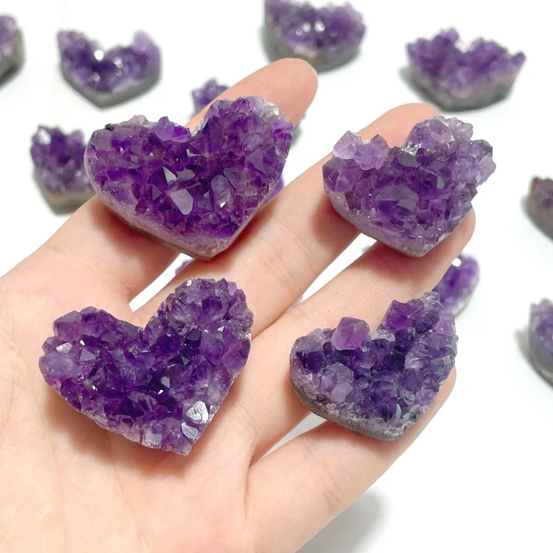 Small Amethyst Cluster Heart Shape Wholesale - Image 6