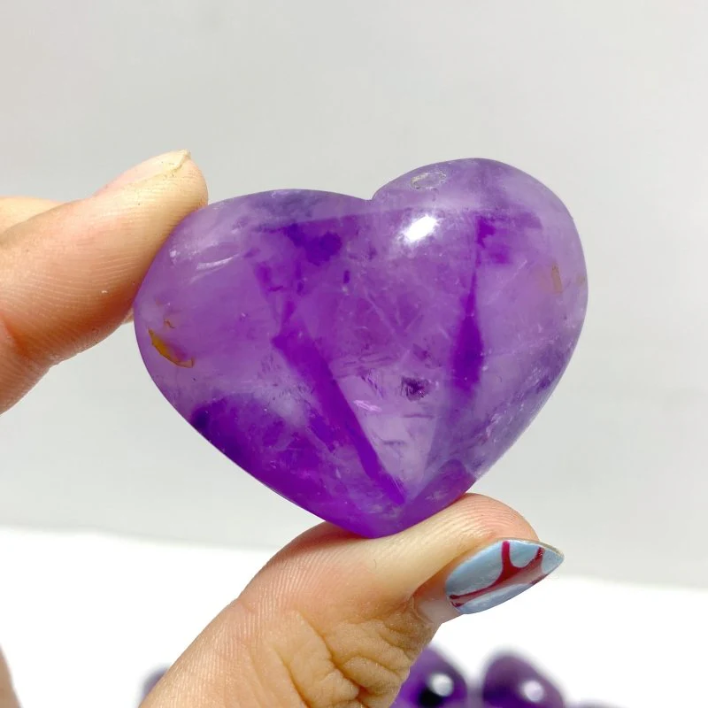 38 Pieces Small Amethyst Heart - Image 2