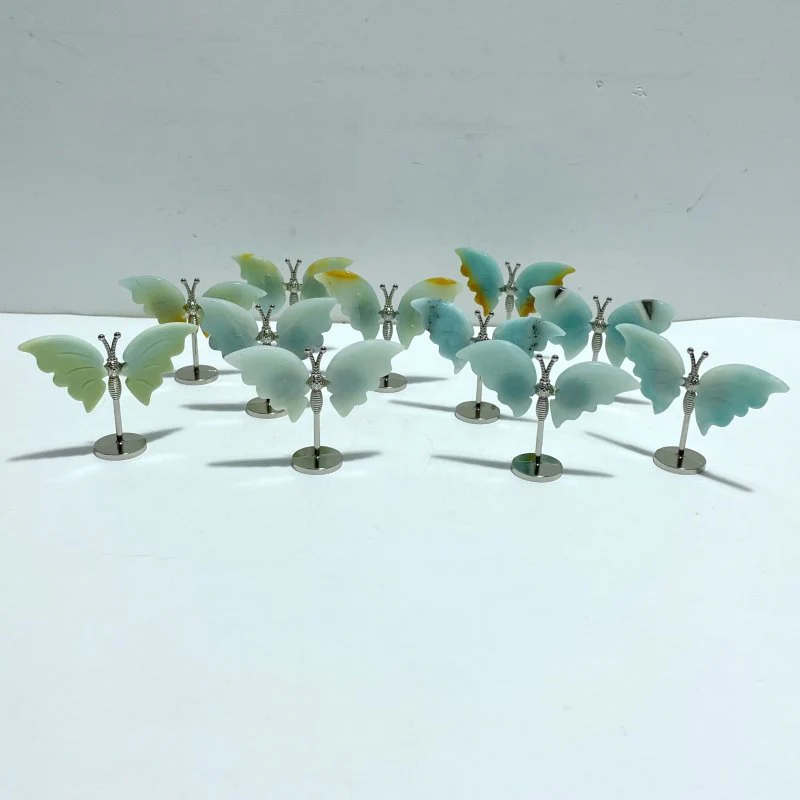 Small Caribbean Calcite Butterfly Carving With Stand Wholesale - Image 2