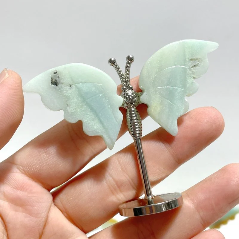 Small Caribbean Calcite Butterfly Carving With Stand Wholesale - Image 5