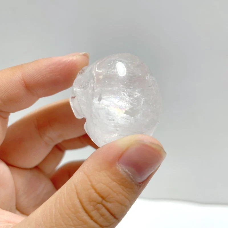 2.5-3.5cm Clear Quartz Skull Carving Wholesale - Image 6