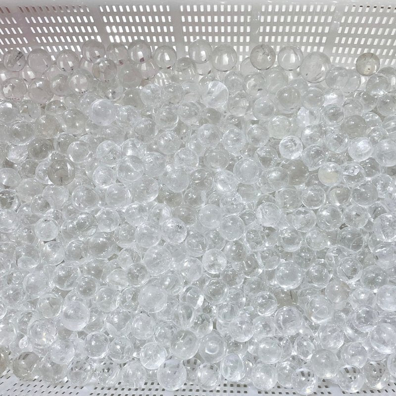 Mini Clear Quartz Spheres 1.5-2.1cm Wholesale - Image 5