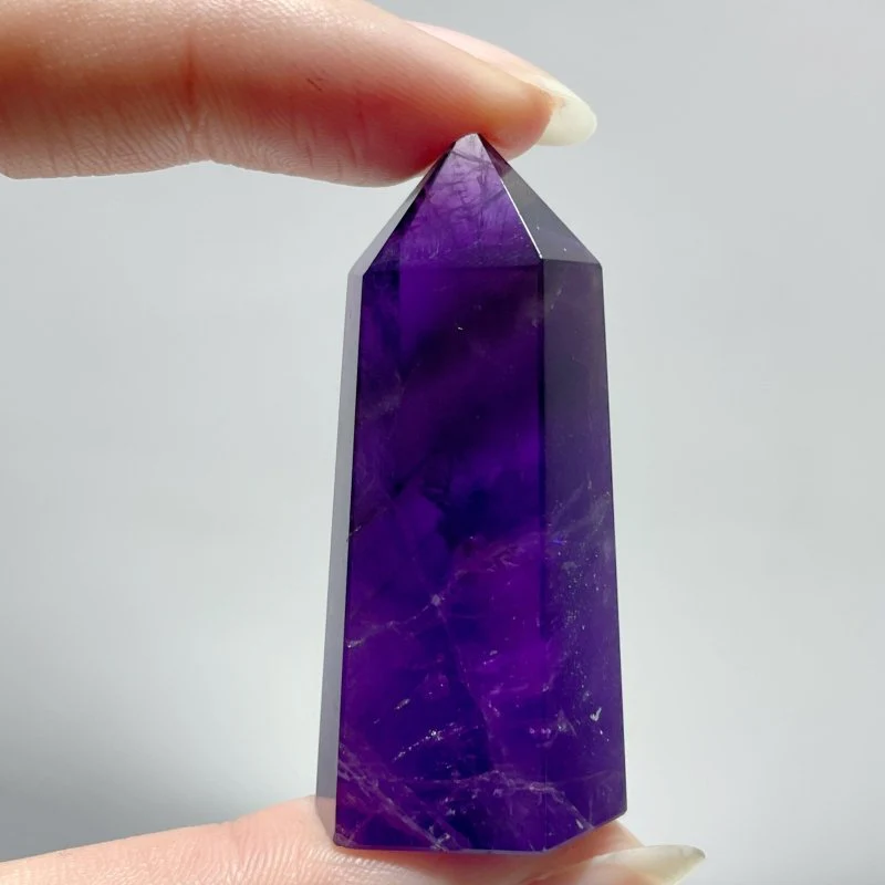 Small Deep Purple Amethyst Points Wholesale