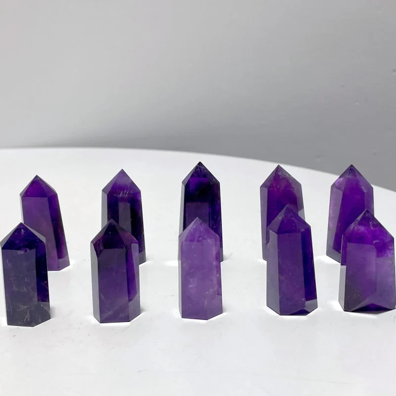 Small Deep Purple Amethyst Points Wholesale - Image 2