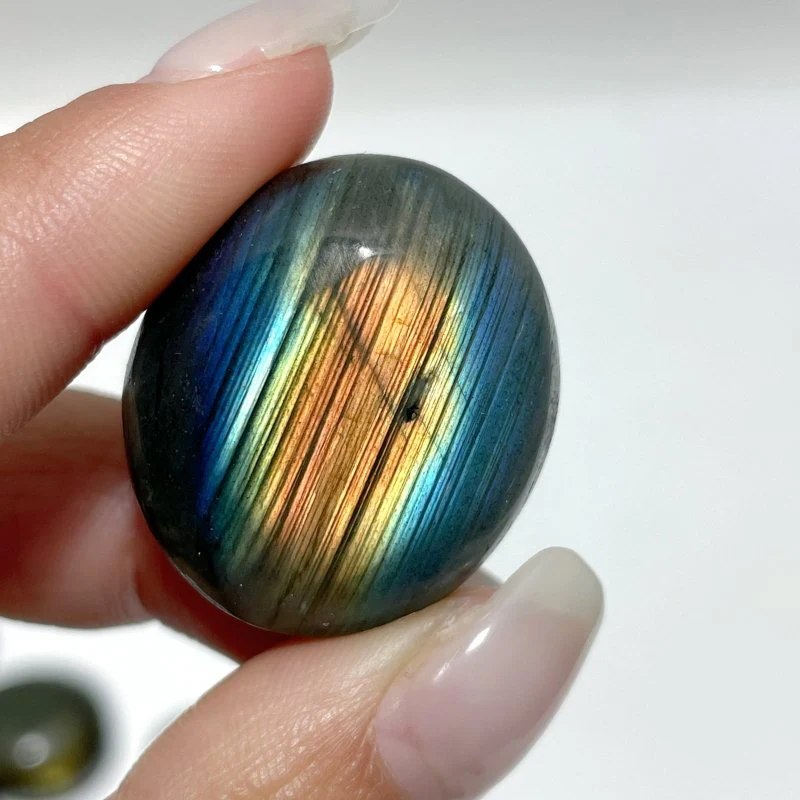 Small Flash Dark Labradorite Tumbled Wholesale - Image 2