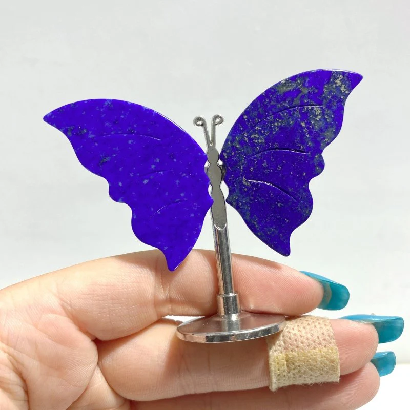 Small Lapis Lazuli Butterfly Carving With Stand Wholesale