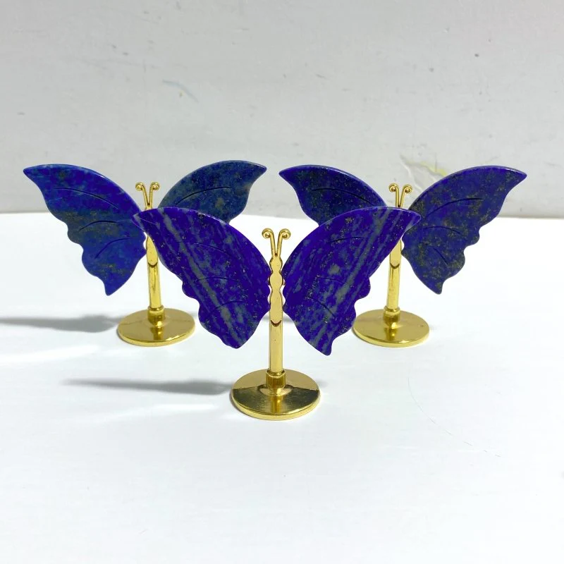 Small Lapis Lazuli Butterfly Carving With Stand Wholesale - Image 5