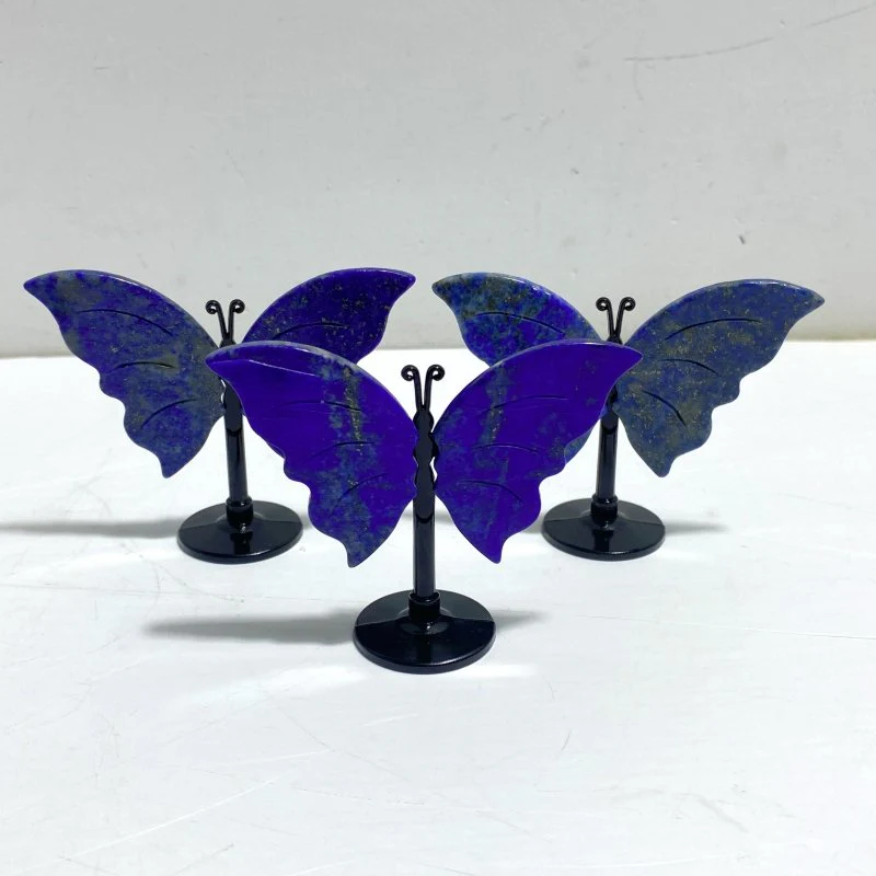 Small Lapis Lazuli Butterfly Carving With Stand Wholesale - Image 6