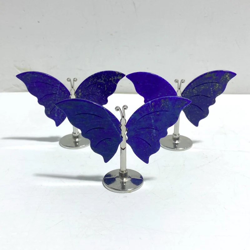 Small Lapis Lazuli Butterfly Carving With Stand Wholesale - Image 7