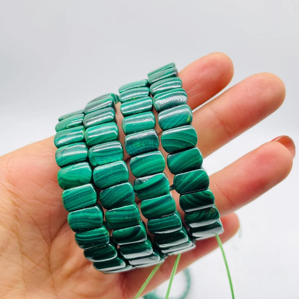 Small Size Malachite Bracelet Wholesale - Image 3