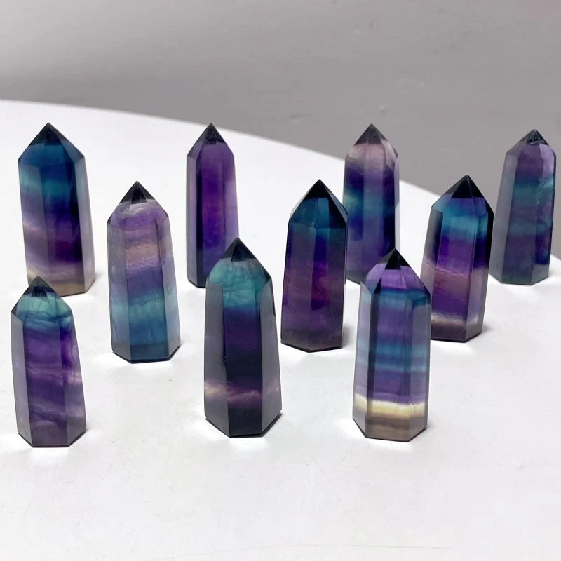 Small Rainbow Fluorite Point Tower Wholesale