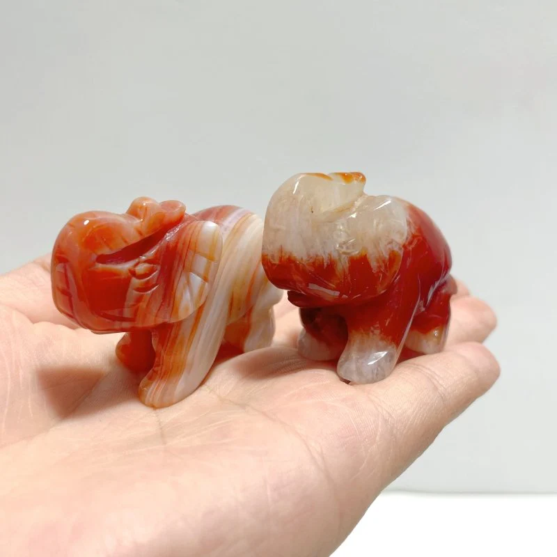 Beautiful Carnelian Elephant Carving Wholesale - Image 5