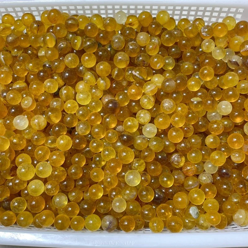 Mini Yellow Fluorite Sphere 2cm Wholesale