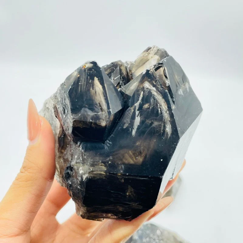 4 Pieces Smoky Quartz Backbone Specimen Crystal Stone - Image 4