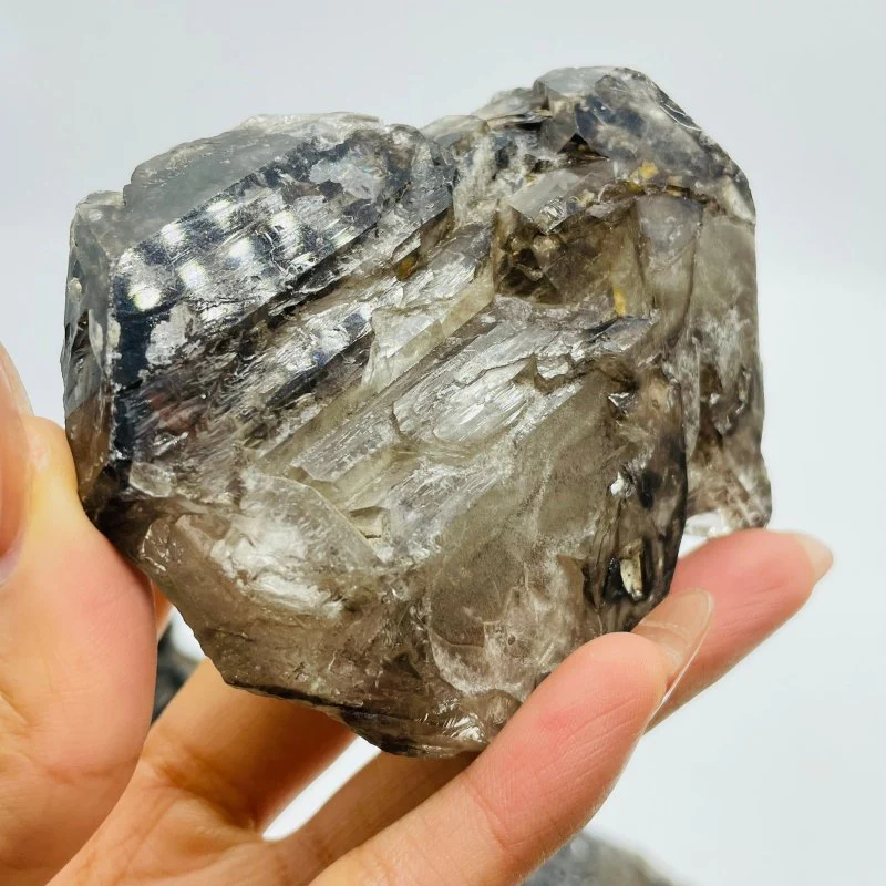 4 Pieces Smoky Quartz Backbone Specimen Crystal Stone - Image 7
