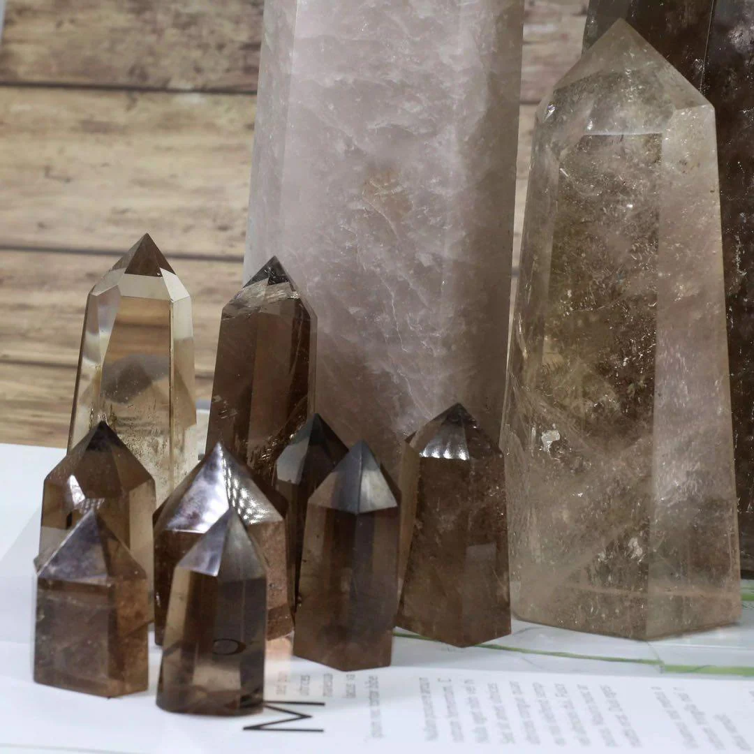 Smoky Quartz Crystal Point Tower Wholesale - Image 2